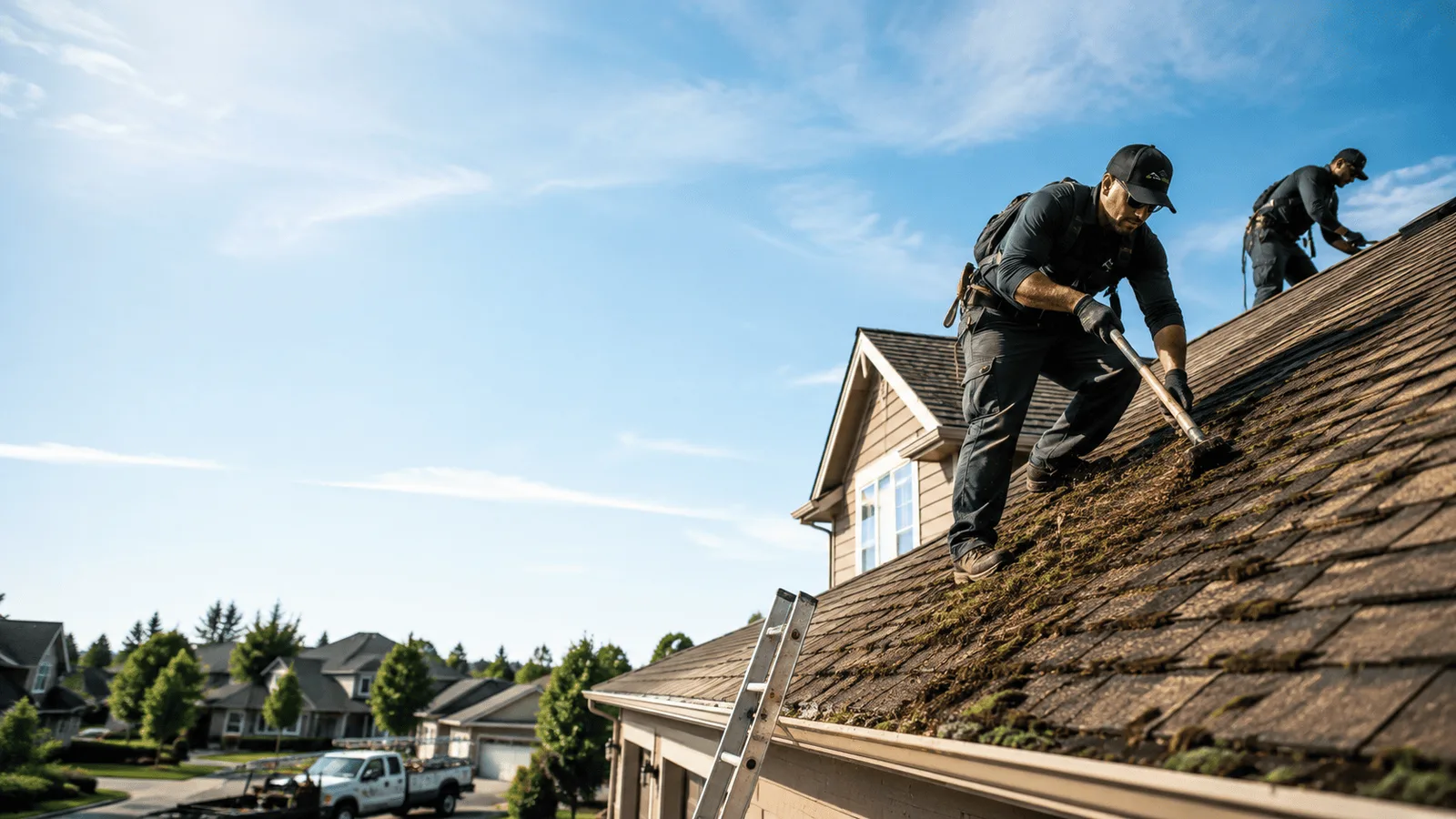 Roof Moss Removal in Dover, IL near me